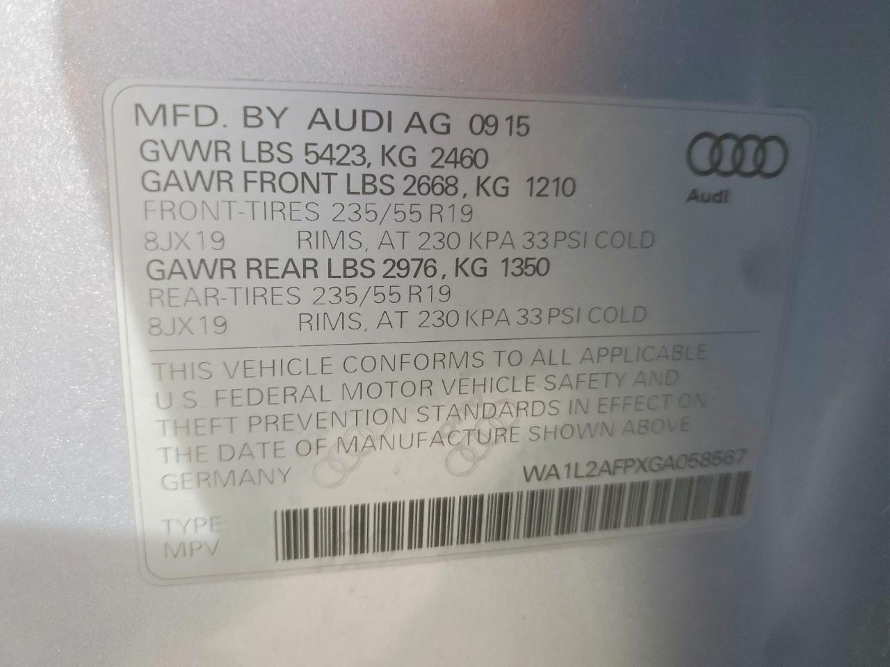 2016 Audi Q5 Premium Plus