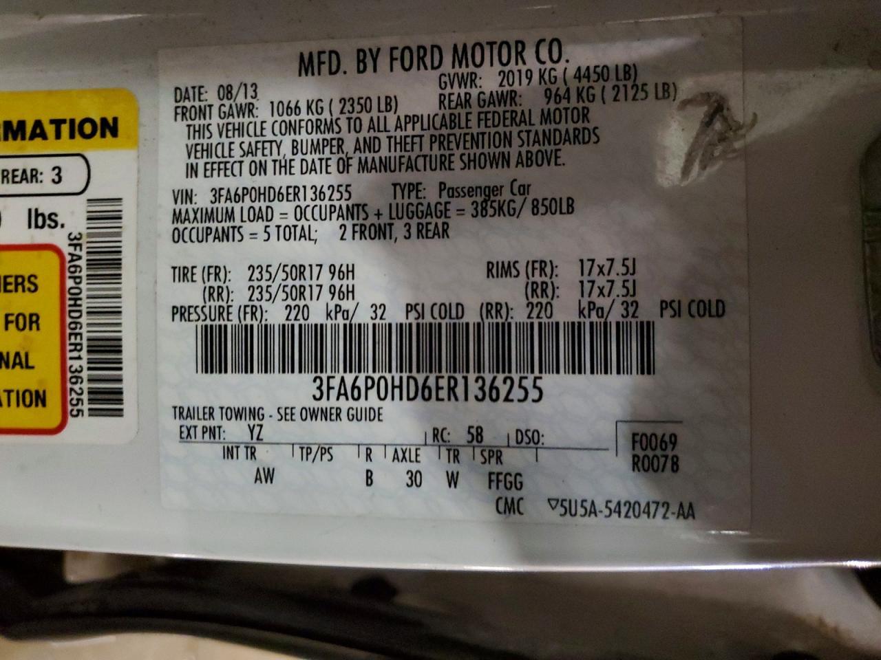 2014 Ford Fusion se