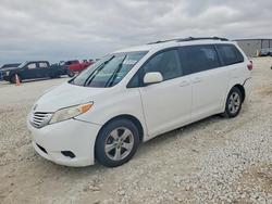 Salvage cars for sale from Copart Taylor, TX: 2016 Toyota Sienna le