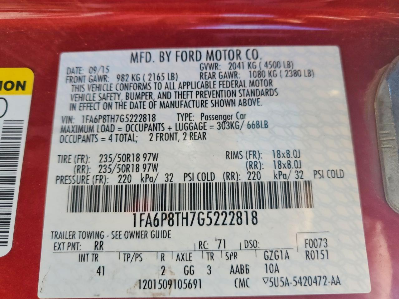 2016 Ford Mustang