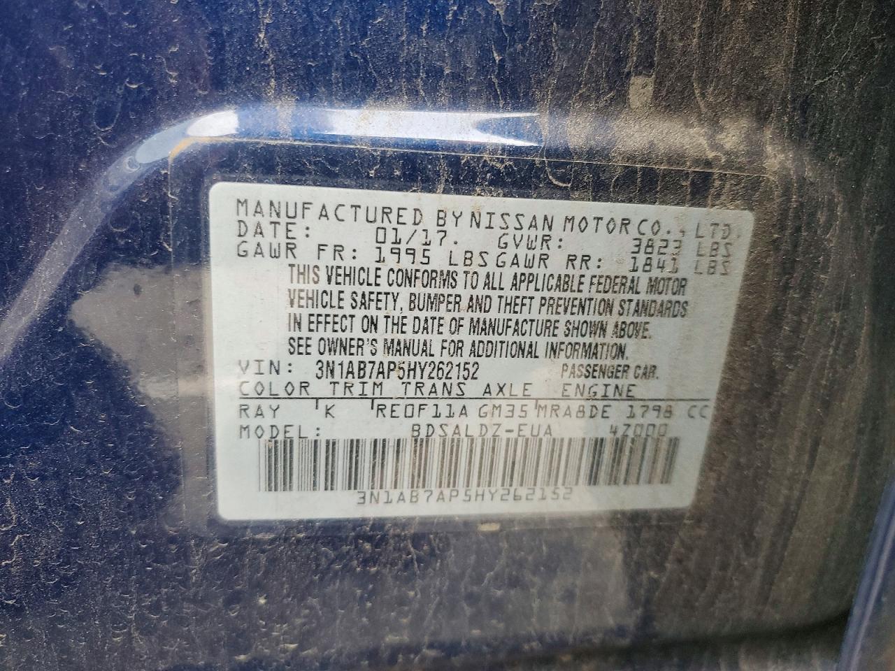 2017 Nissan Sentra s