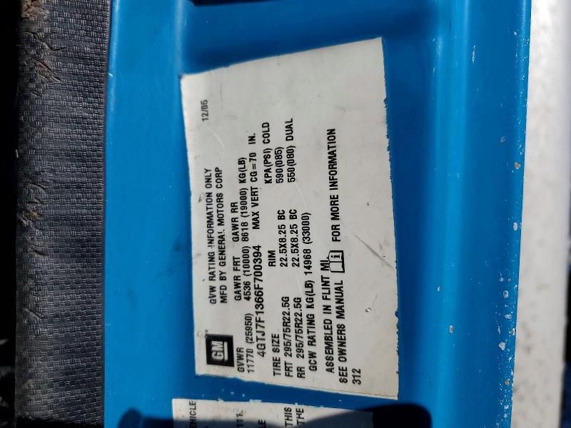 2006 Isuzu T7F BOX Truck