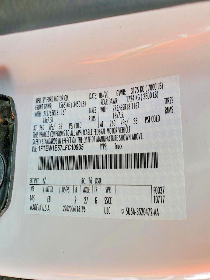 2020 Ford F150 Supercrew