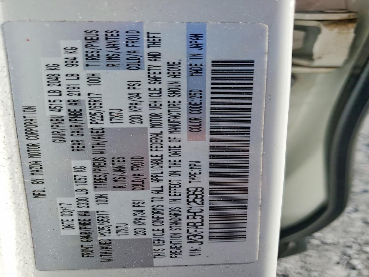 2017 Mazda Cx-5 Sport