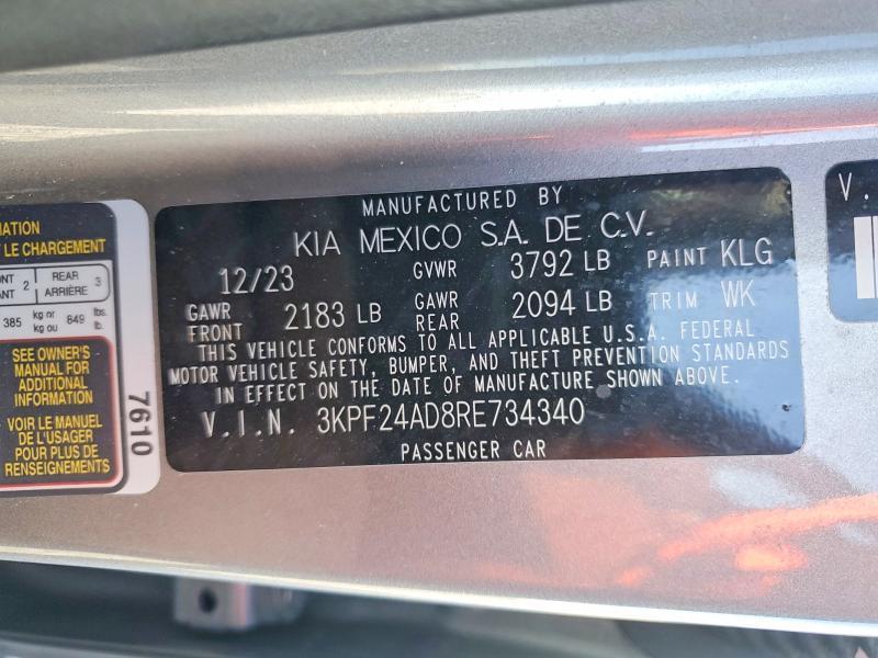 2024 KIA Forte lx