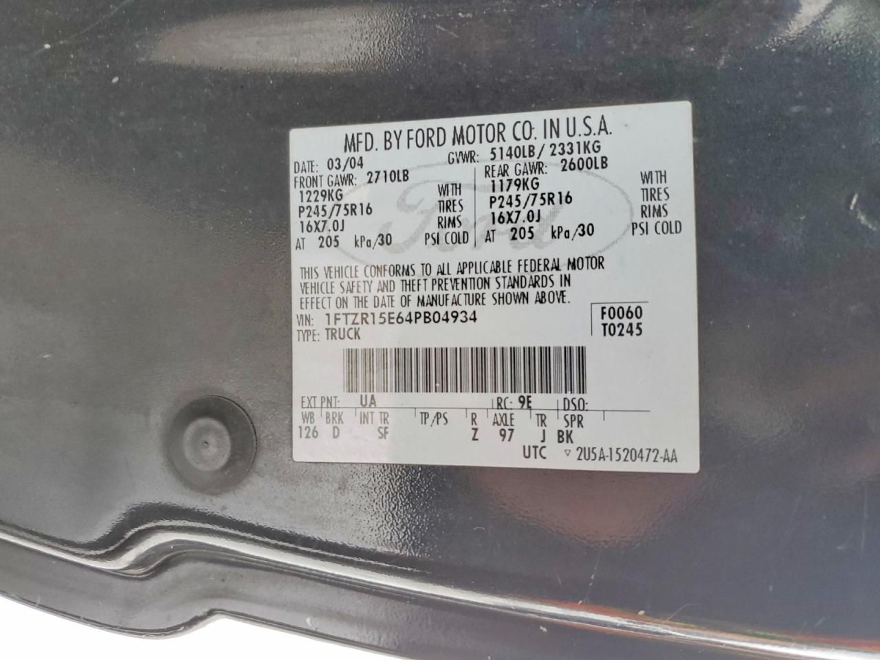 2004 Ford Ranger Super cab