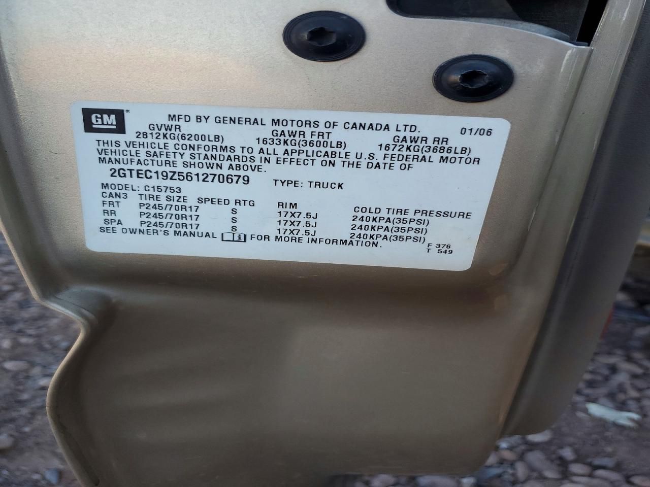 2006 GMC New Sierra C1500