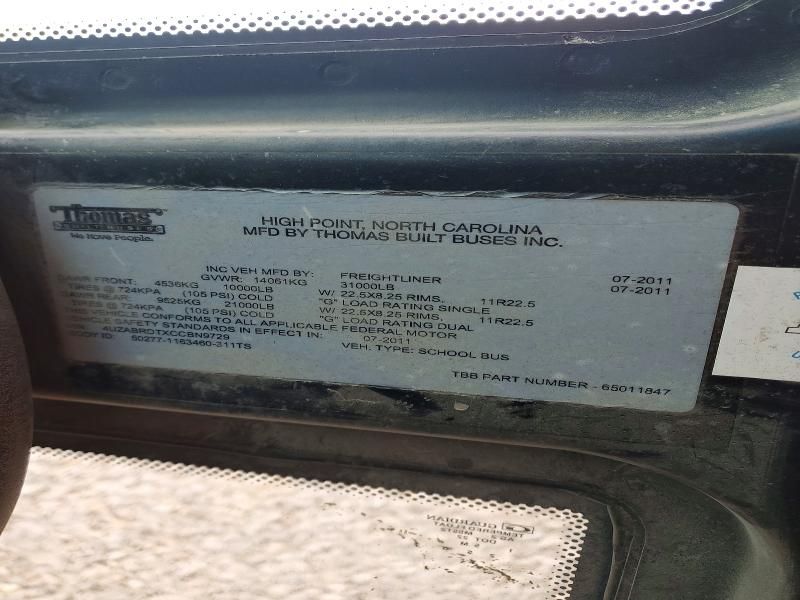 2012 Freightliner Chassis B2-school bus