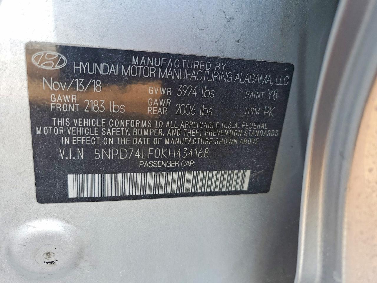 2019 Hyundai Elantra se