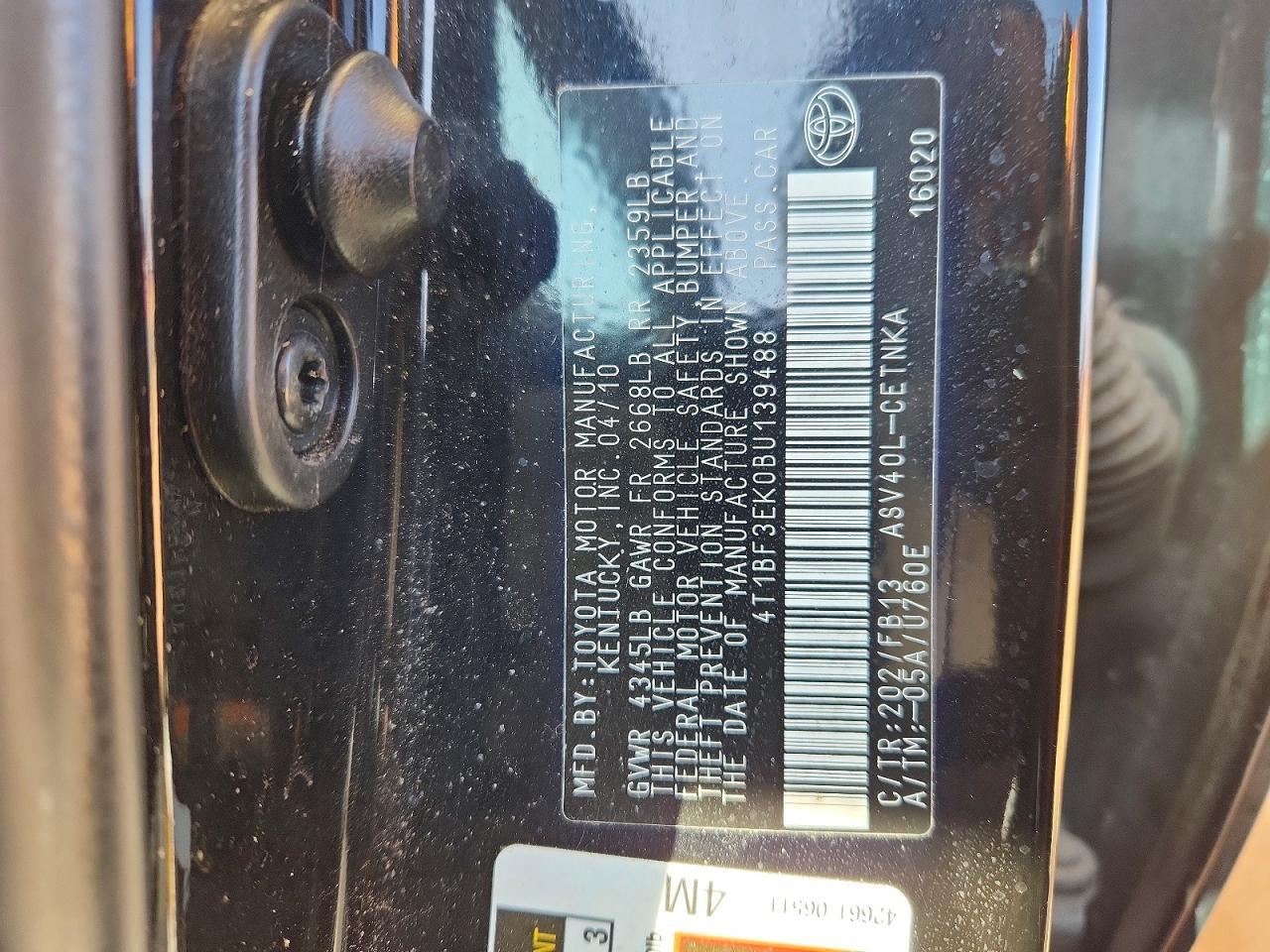 2011 Toyota Camry Base