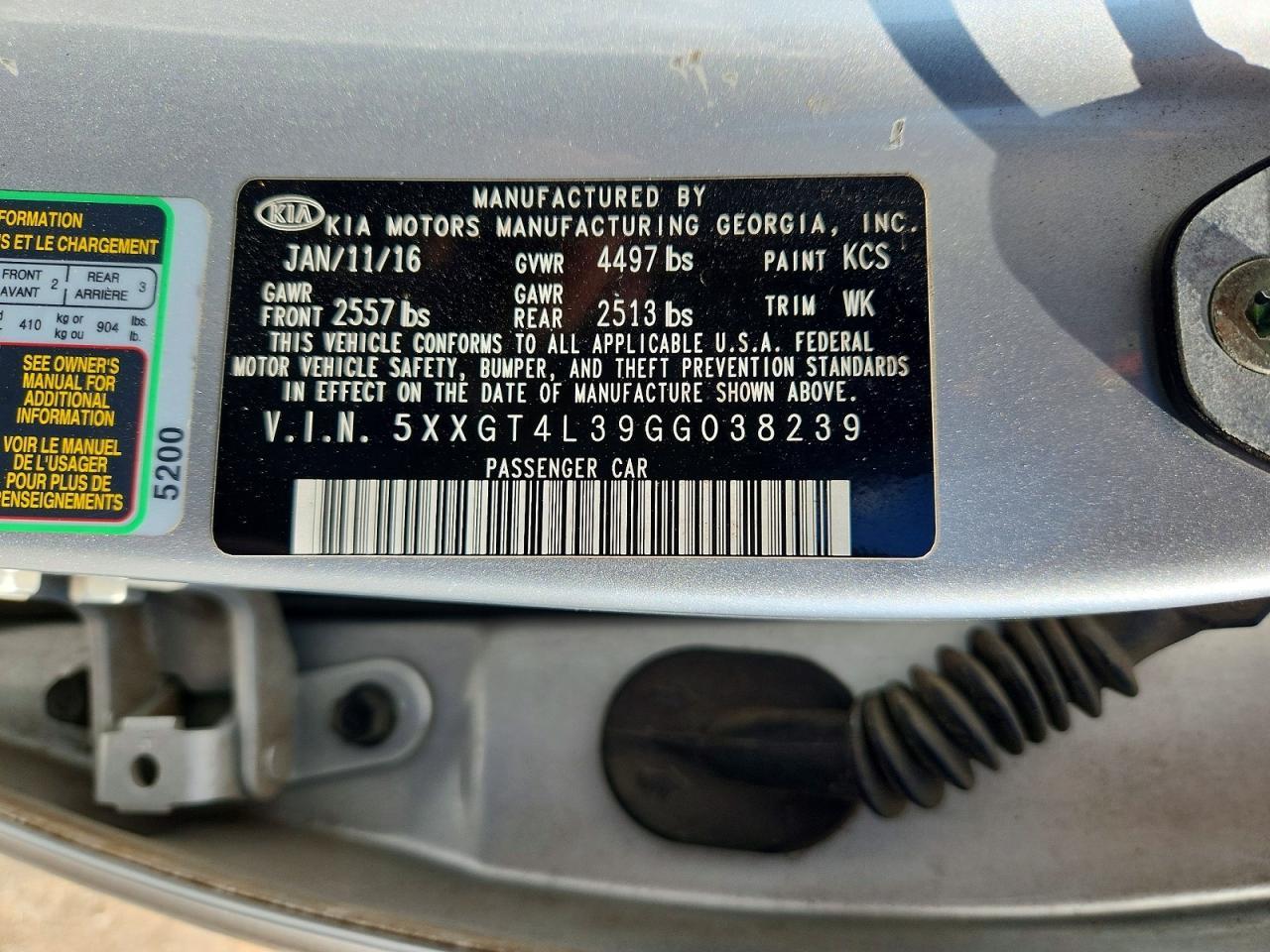 2016 KIA Optima