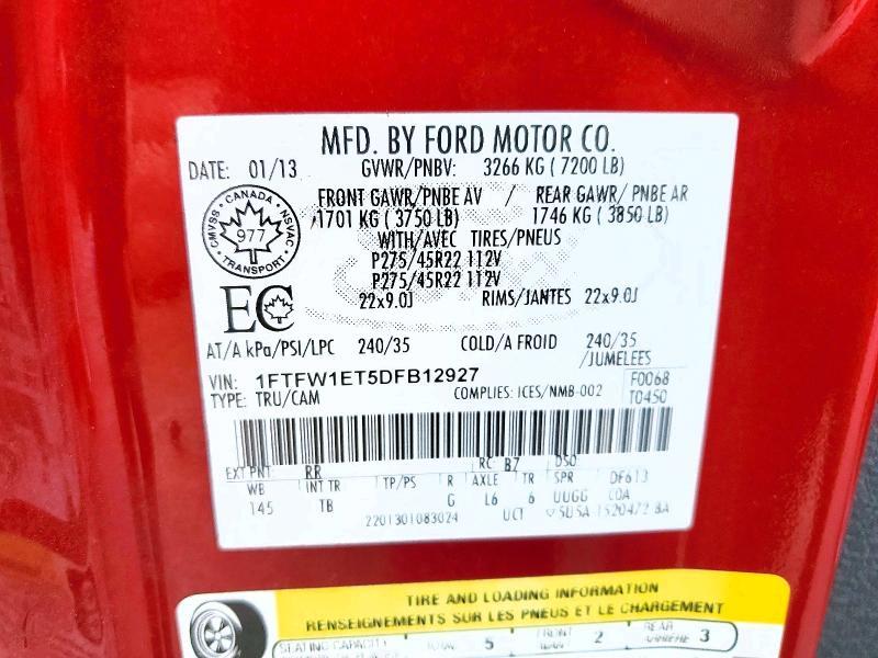 2013 Ford F150 Supercrew