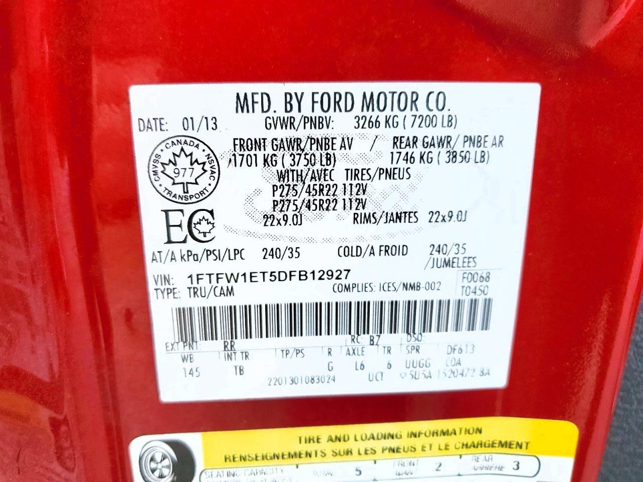 2013 Ford F150 Supercrew