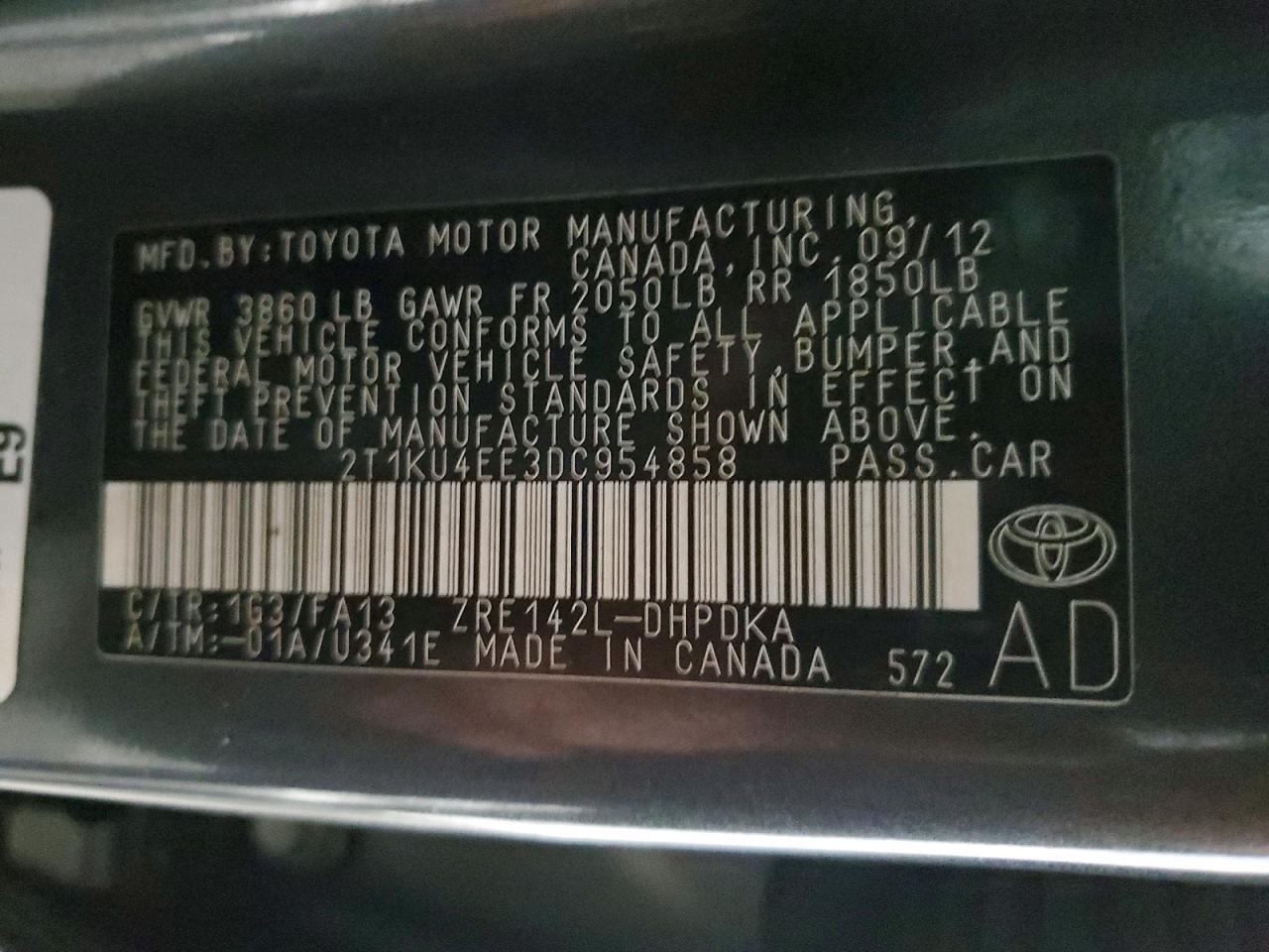 2013 Toyota Matrix l