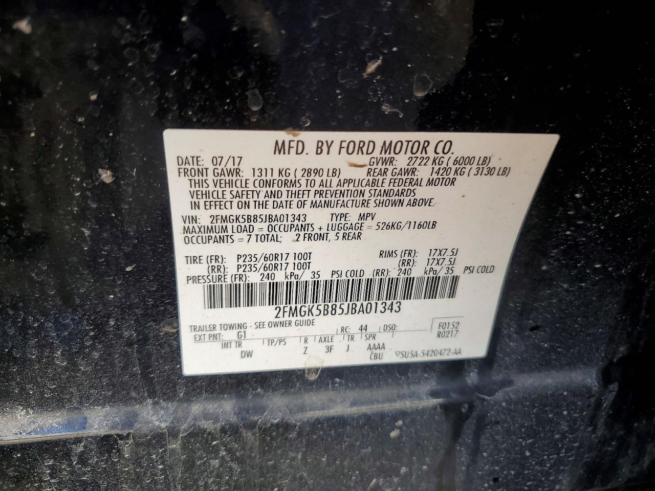 2018 Ford Flex se