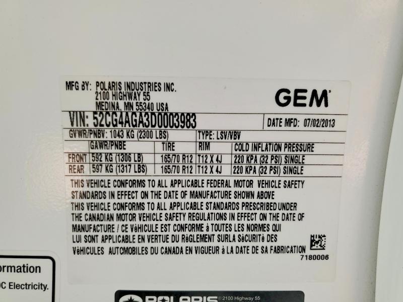 2006 Polaris GEM Golf Cart