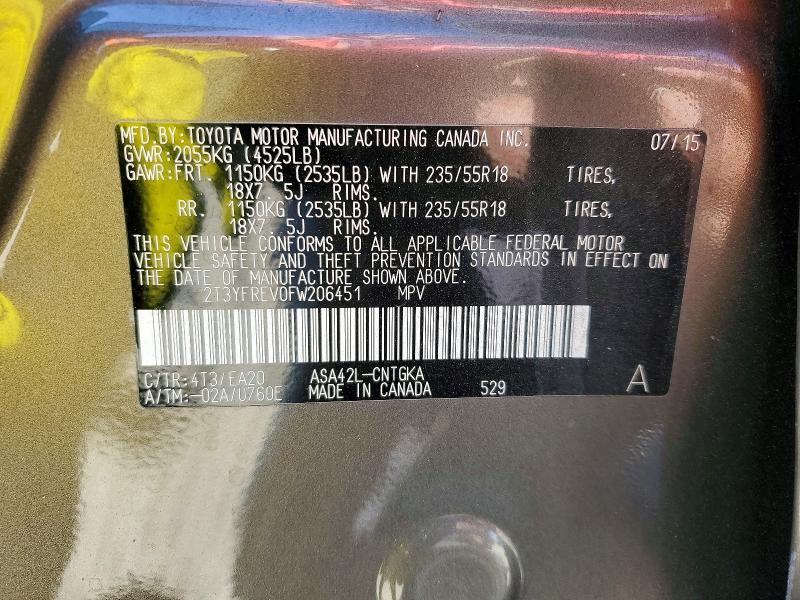 2015 Toyota Rav4 Limited