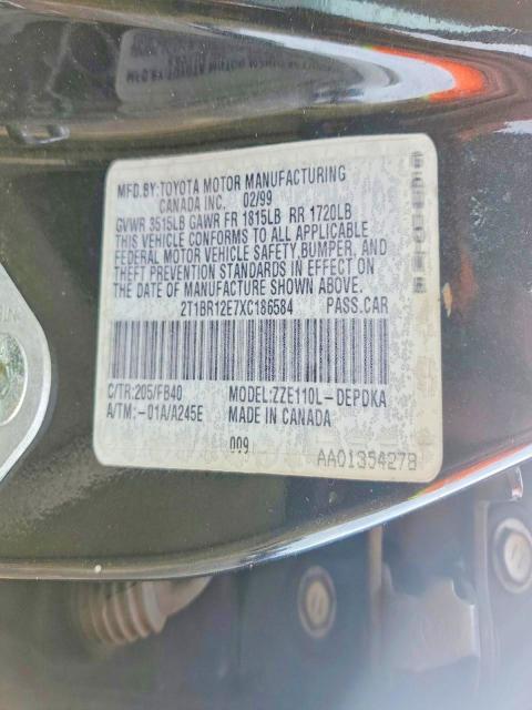 1999 Toyota Corolla ve