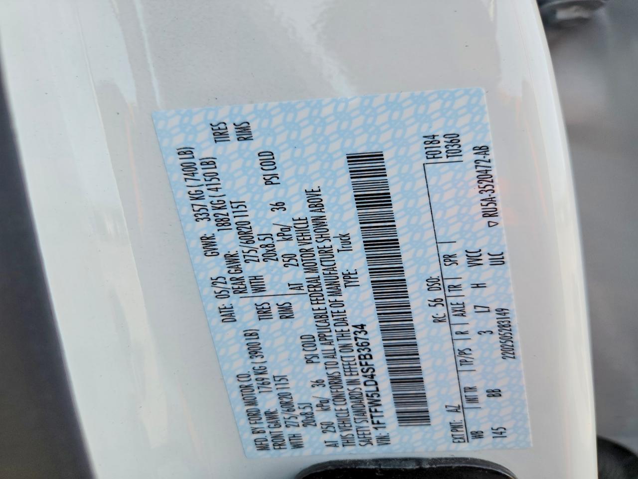 2025 Ford F150 Lariat