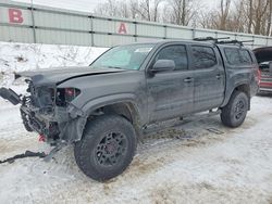 Salvage trucks for sale at Davison, MI auction: 2016 Toyota Tacoma Double Cab