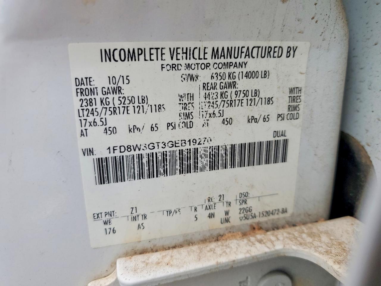 2016 Ford F350 Super Duty Utility / Service Truck