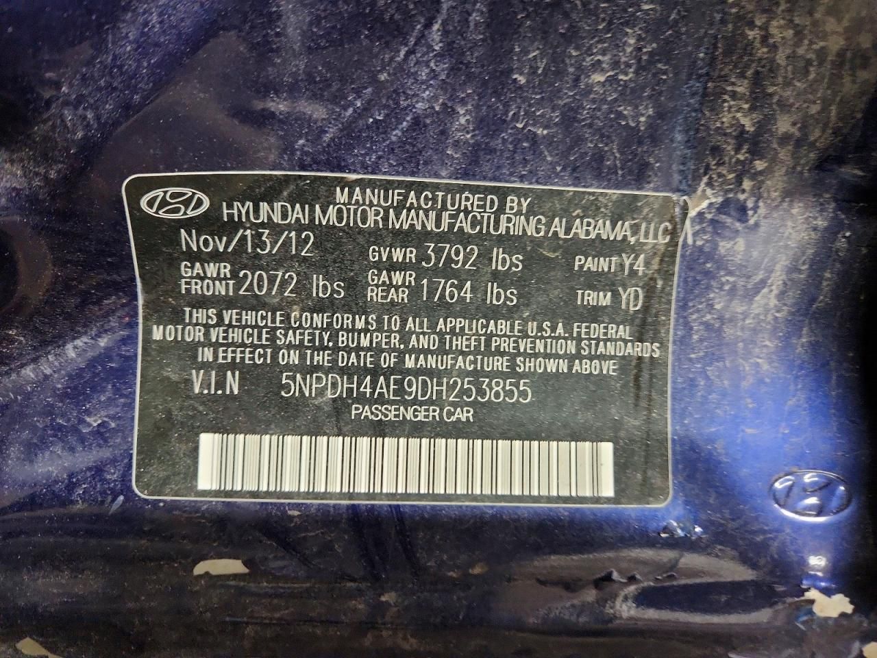 2013 Hyundai Elantra gls