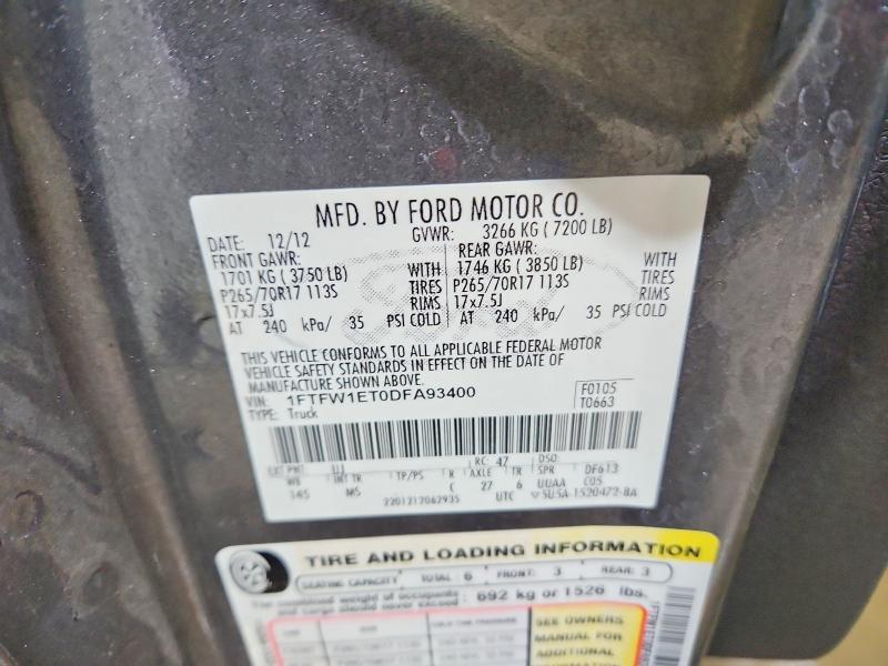 2013 Ford F150 Supercrew