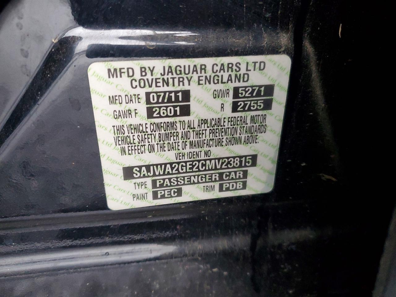 2012 Jaguar Xjl Supercharged