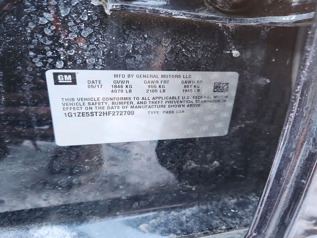 2017 Chevrolet Malibu lt