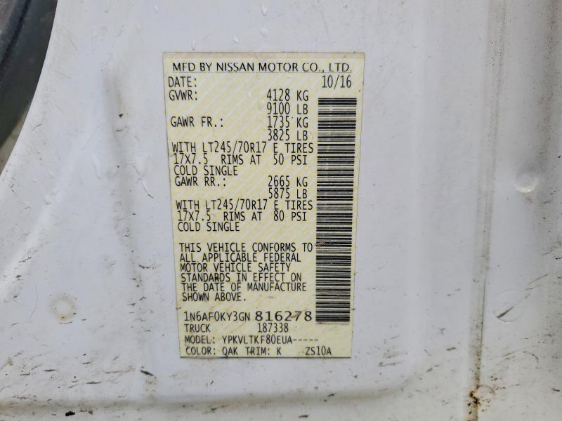 2016 Nissan 2016 Niss NV 2500 SV Standard