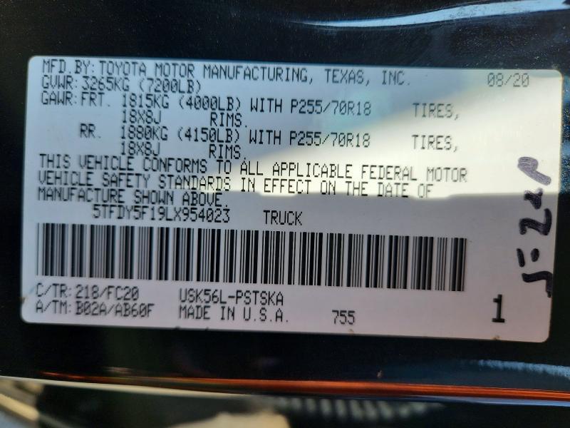 2020 Toyota Tundra SR5