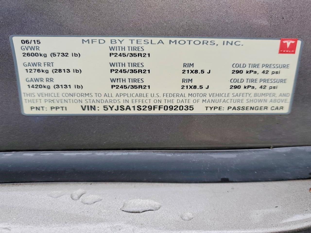 2015 Tesla Model s 70D