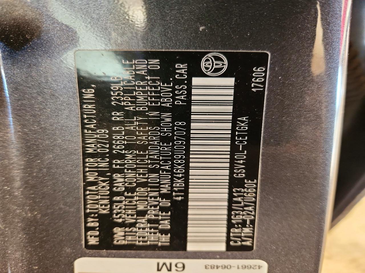 2009 Toyota Camry se