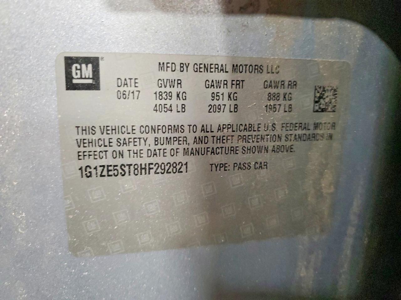 2017 Chevrolet Malibu lt