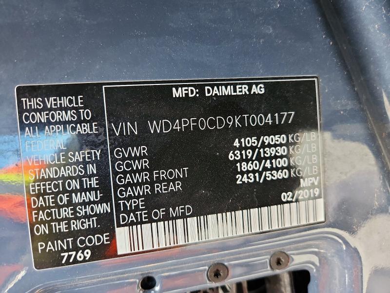 2019 Mercedes-Benz Sprinter 2500/3500 Delivery Van