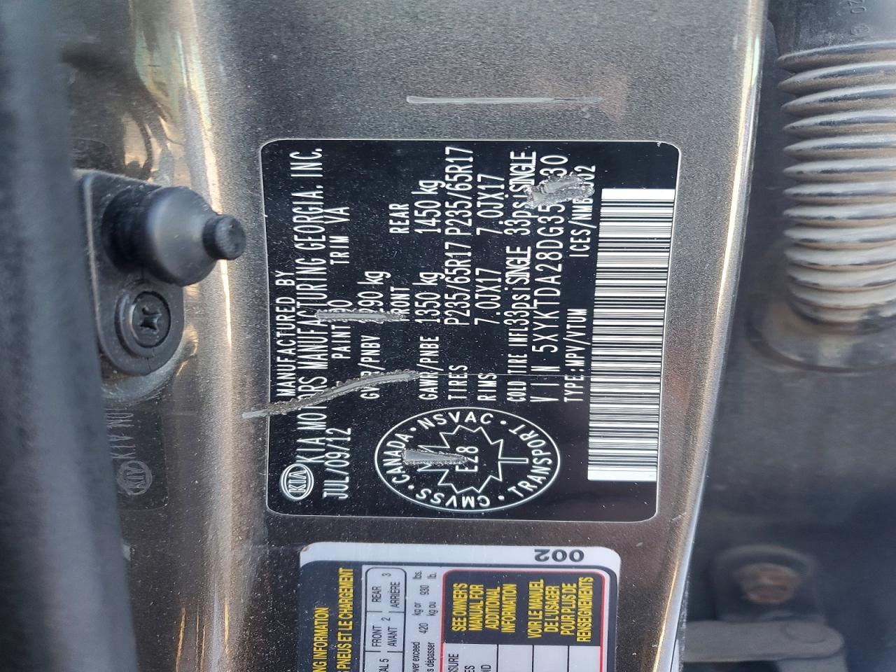 2013 KIA Sorento lx