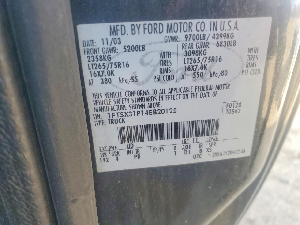 2004 Ford F350 srw Super Duty