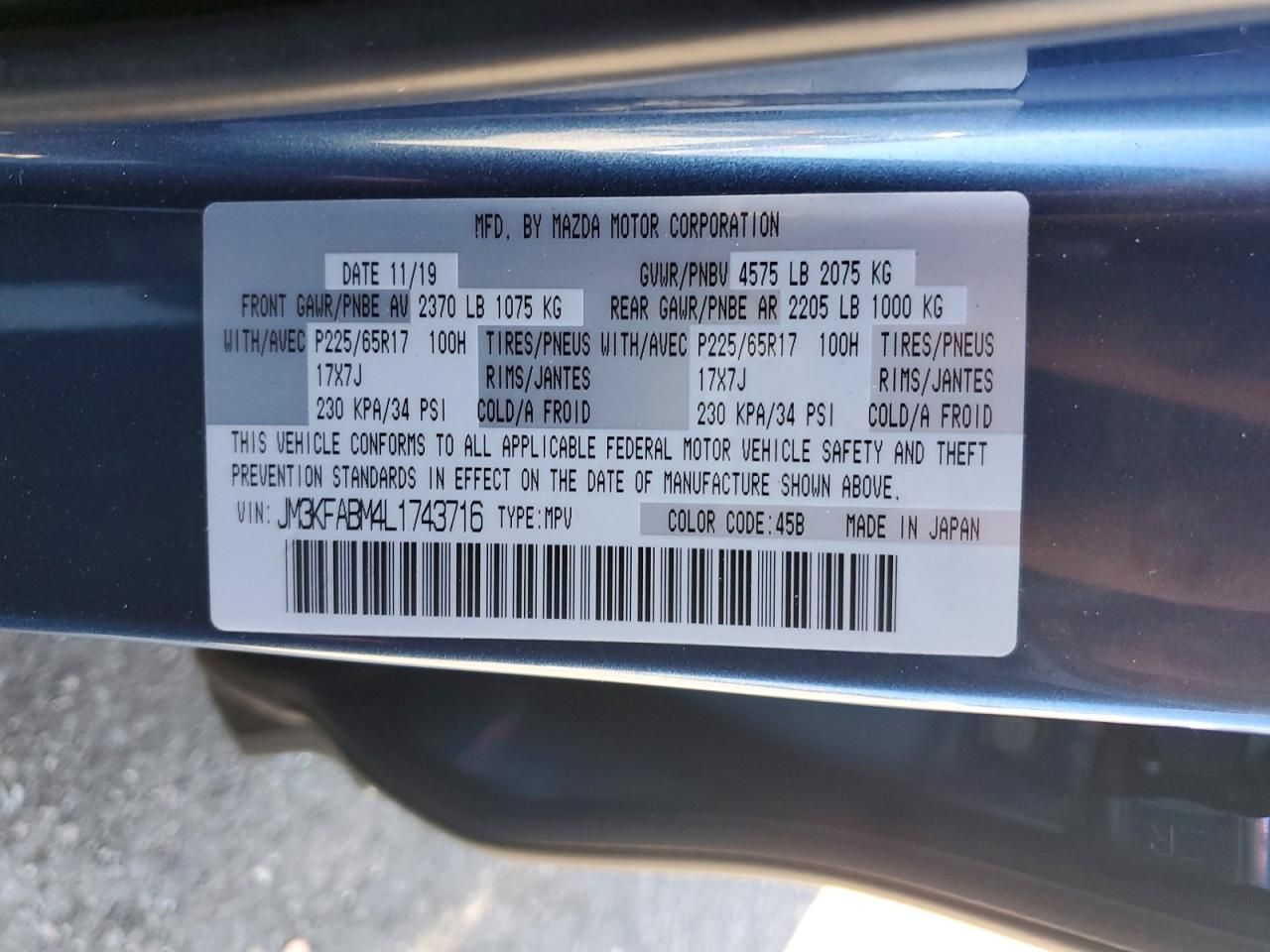 2020 Mazda Cx-5 Sport