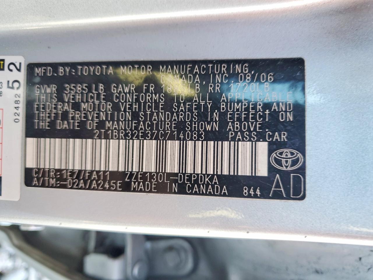 2007 Toyota Corolla ce