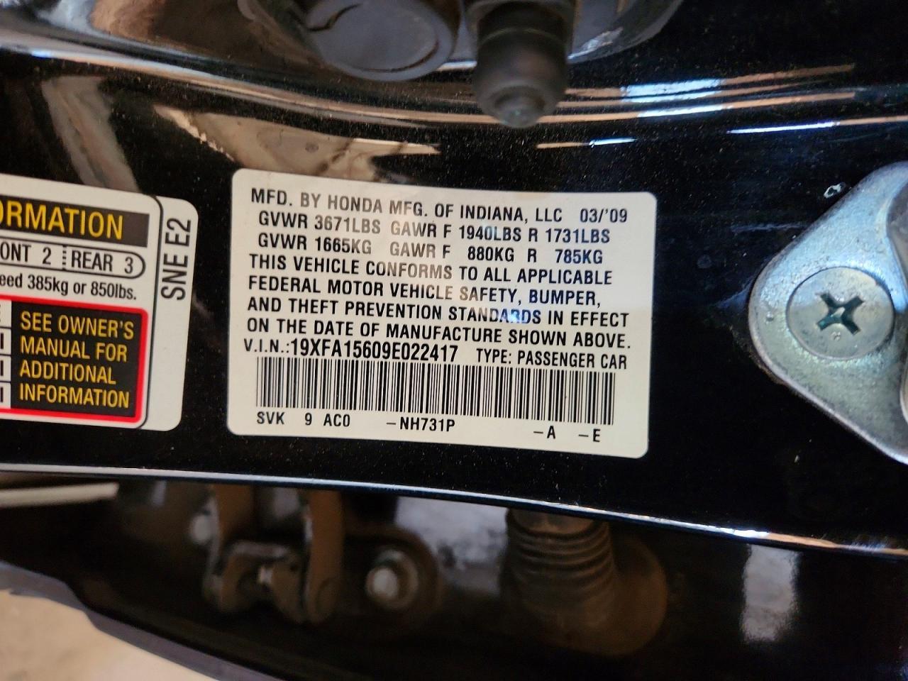 2009 Honda Civic Lx-s