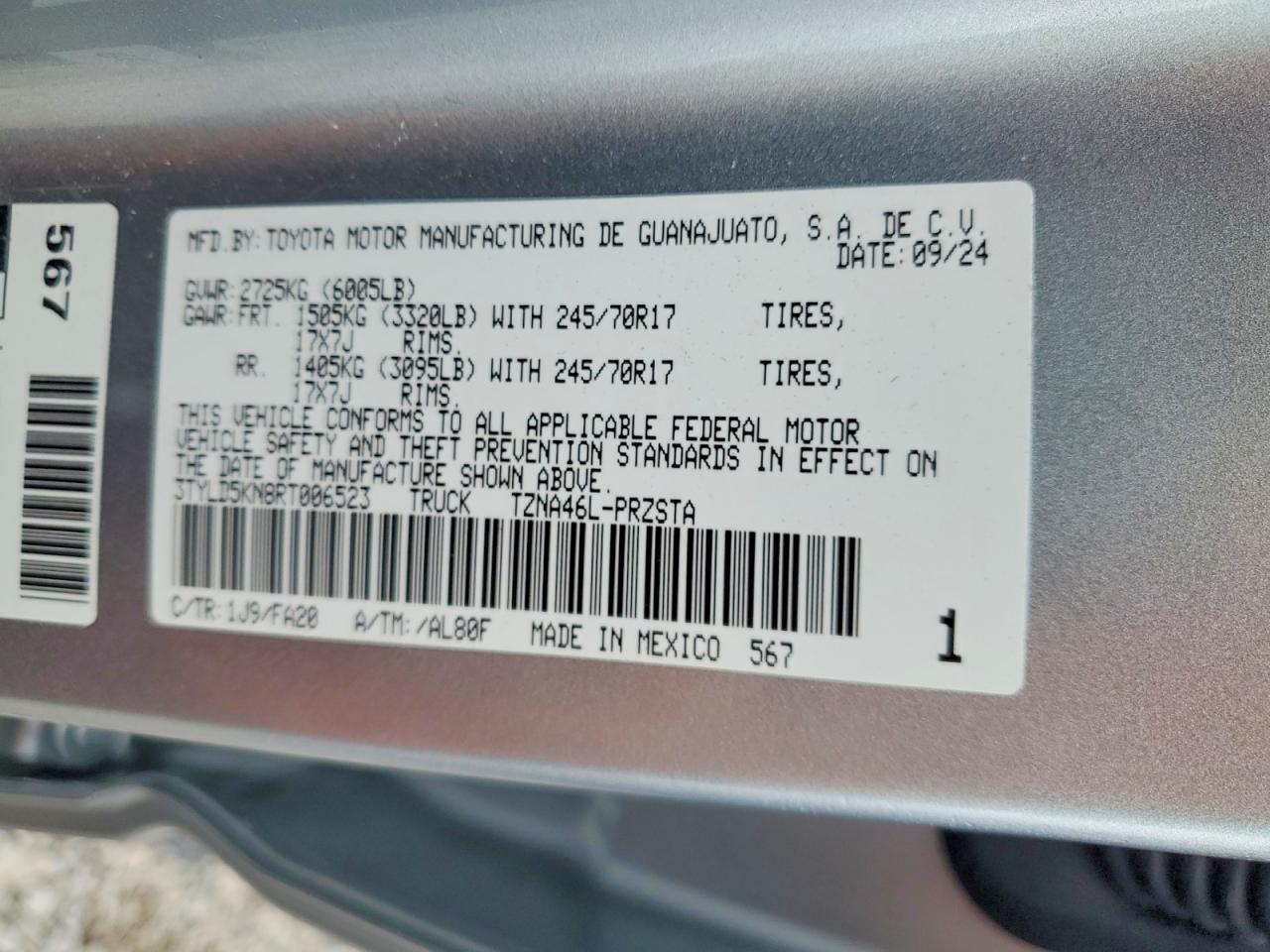 2024 Toyota Tacoma SR