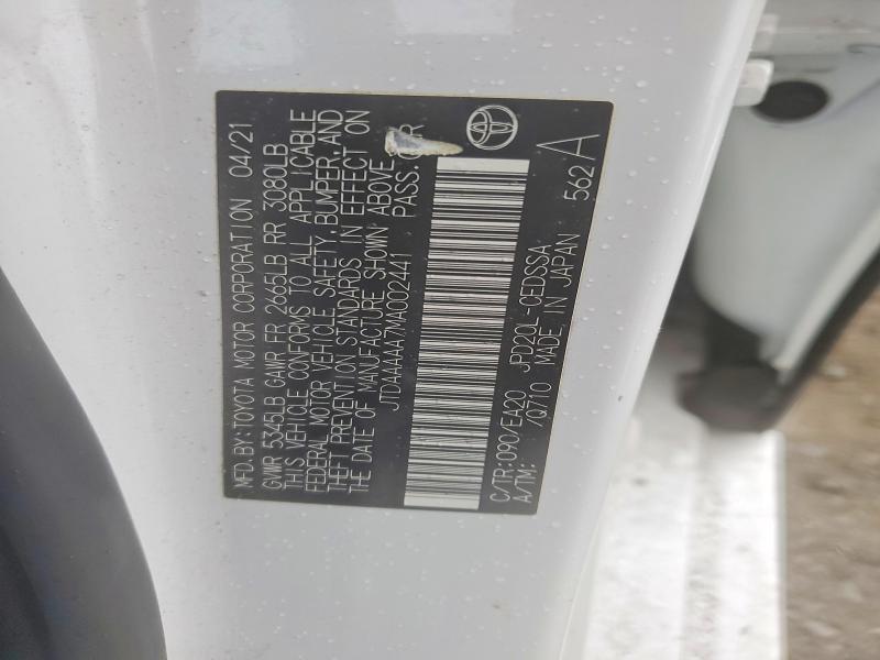 2021 Toyota Mirai xle