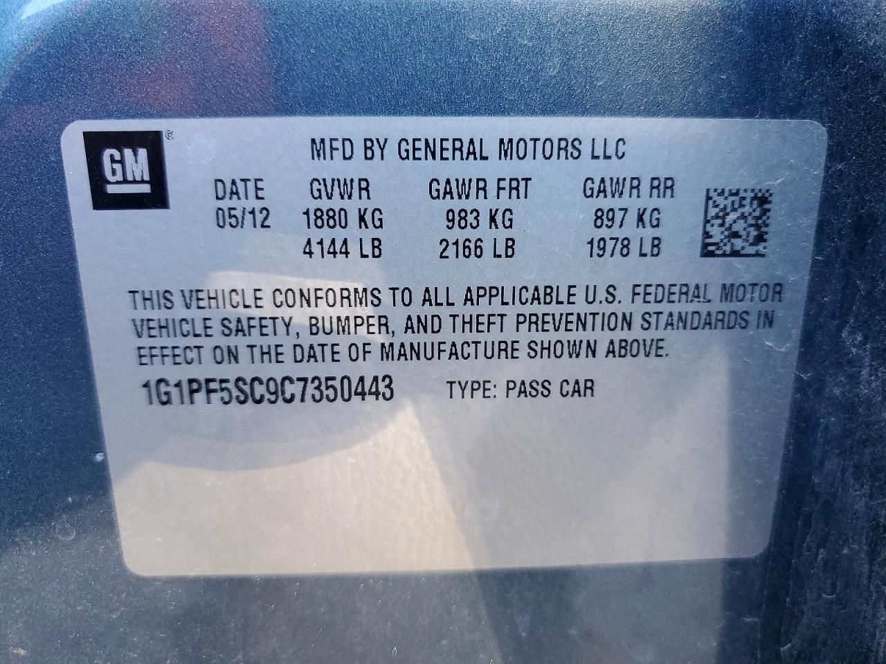 2012 Chevrolet Cruze lt