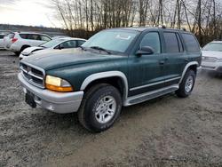 Dodge salvage cars for sale: 2002 Dodge Durango slt Plus