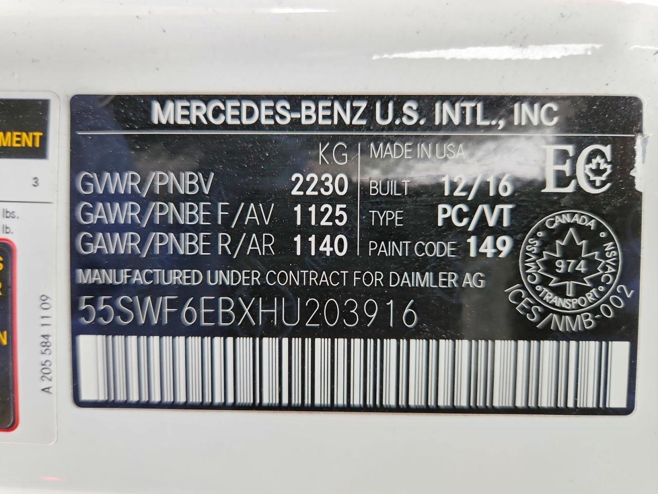 2017 Mercedes-Benz C 43 4matic amg