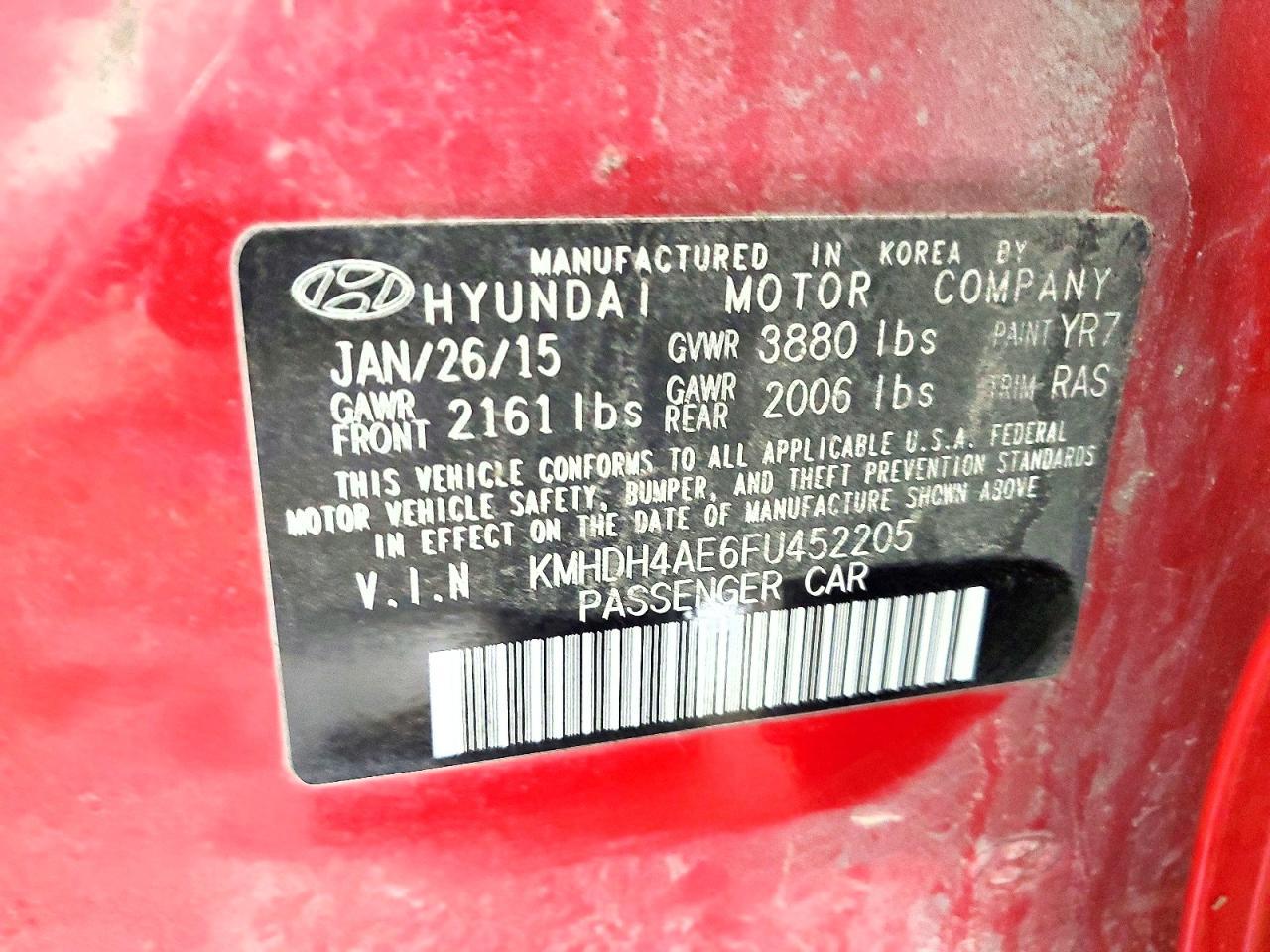 2015 Hyundai Elantra se