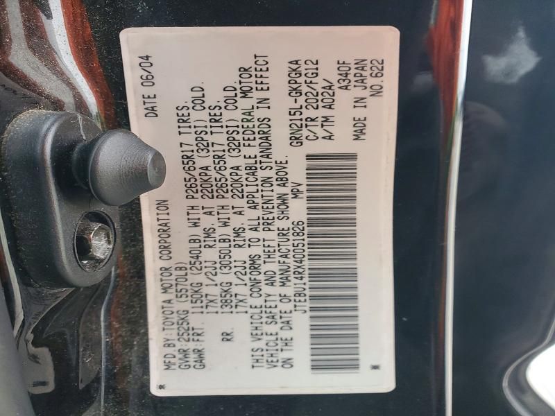 2004 Toyota 4runner SR5