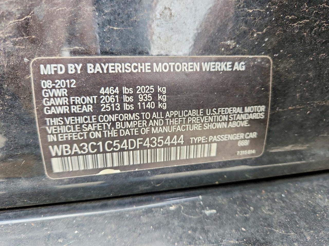 2013 BMW 328 i Sulev