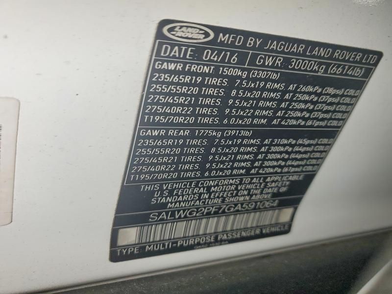 2016 Land Rover Range Rover Sport se