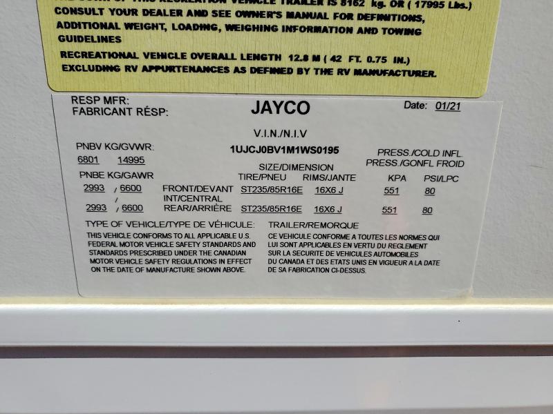 2021 Jayco Camper
